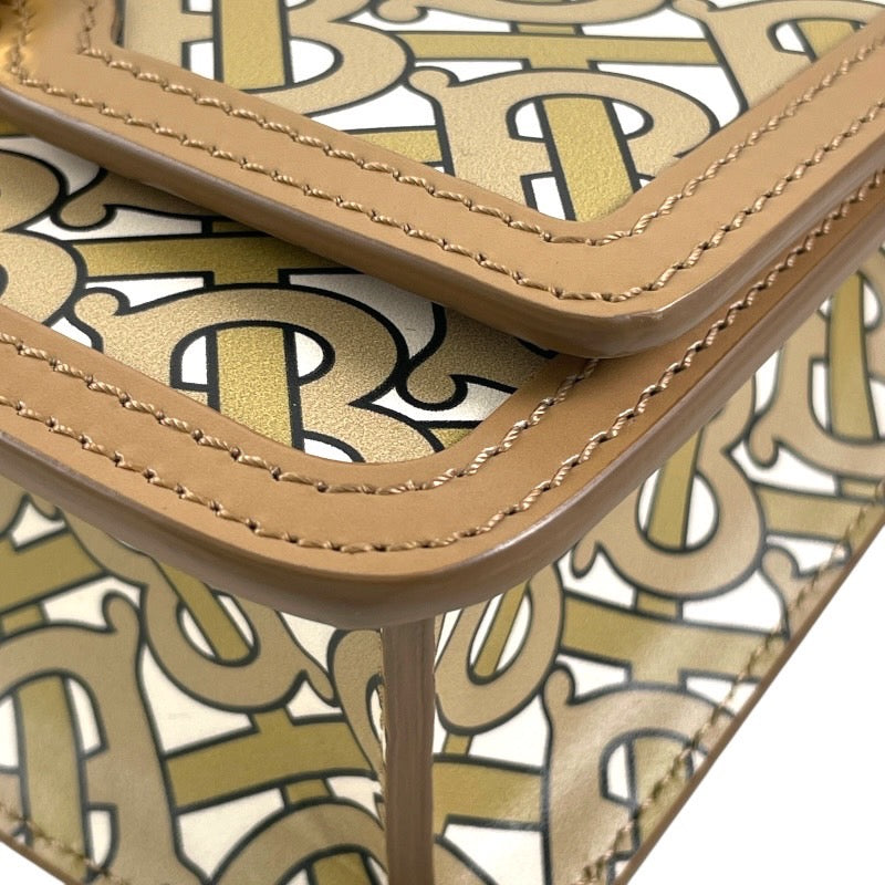【BURBERRY】バーバリー モノグラム ショルダーバッグ レザー レディース クロスボディ TB S ポシェット ミニショルダー
