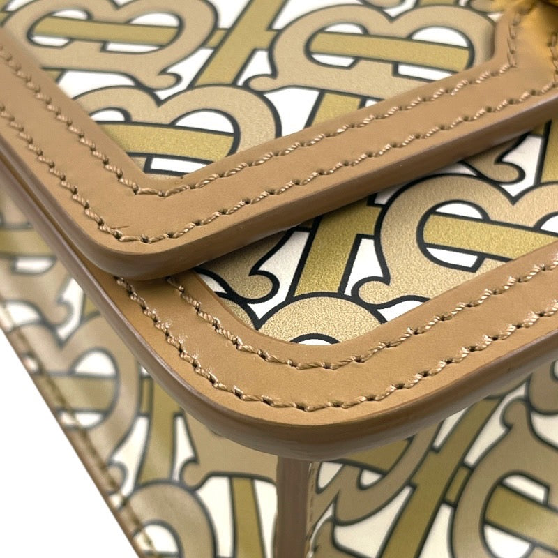 【BURBERRY】バーバリー モノグラム ショルダーバッグ レザー レディース クロスボディ TB S ポシェット ミニショルダー