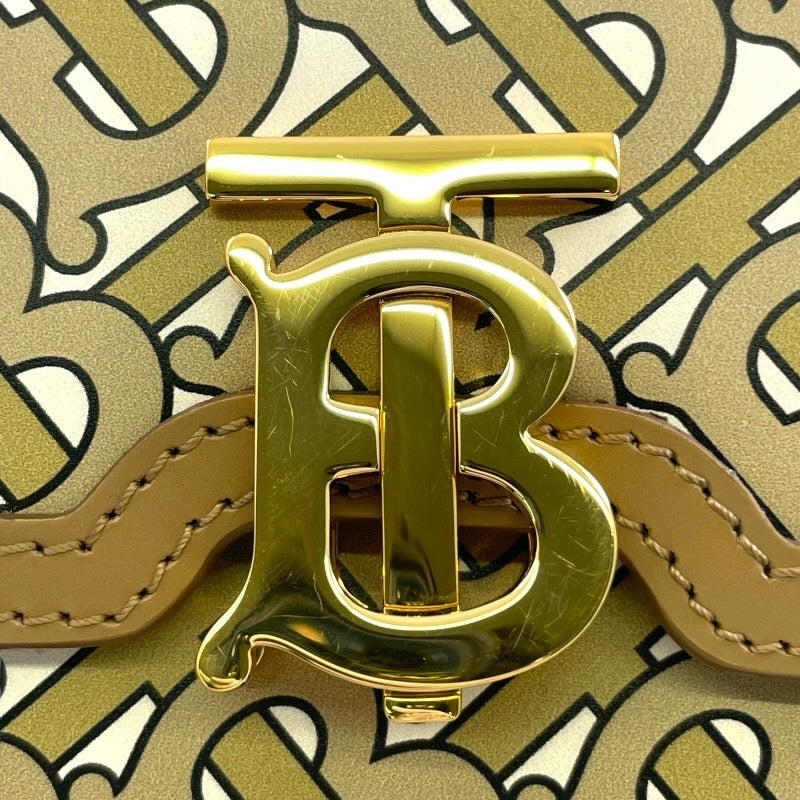 【BURBERRY】バーバリー モノグラム ショルダーバッグ レザー レディース クロスボディ TB S ポシェット ミニショルダー