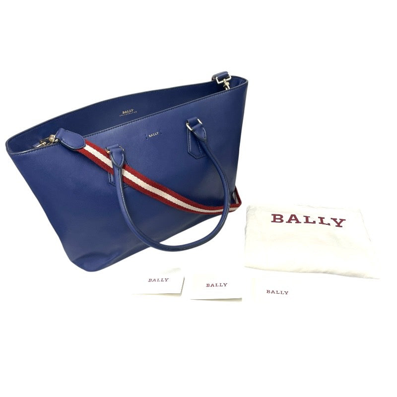 【BALLY】バリー ALSINA X.O トートバッグ レザーレディース 2WAY ショルダー ハンドバッグ 青 ブルー