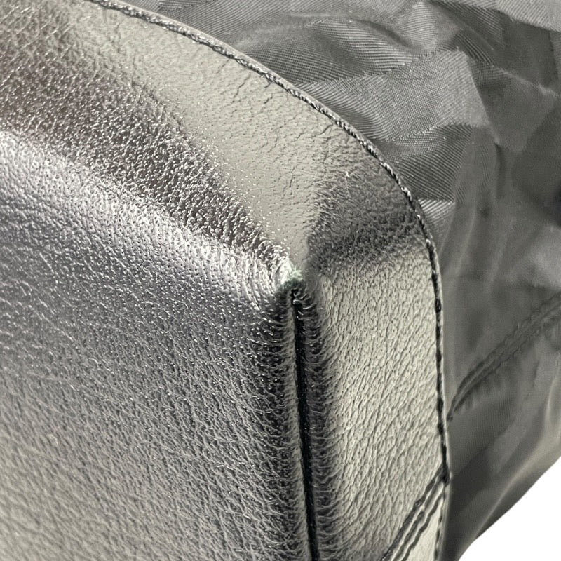 【BURBERRY】バーバリー ショルダーバッグ ナイロン レディース ワンショルダー セミショルダー チェック柄 黒 ブラック チェーン レザー