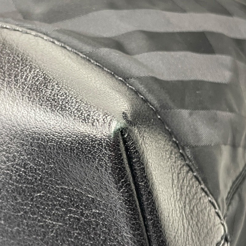 【BURBERRY】バーバリー ショルダーバッグ ナイロン レディース ワンショルダー セミショルダー チェック柄 黒 ブラック チェーン レザー