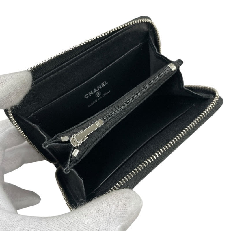 【CHANEL】シャネル コインパース AP3728 二つ折り財布 ラムスキン レディース ココマーク スター ラウンドファスナー コンパクトウォレット マトラッセ