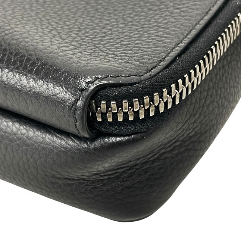 【Christian Dior】クリスチャンディオール CDアイコン 2ESBC119CDI ショルダーバッグ メンズ ポーチ ポシェット ブラック 黒 レザー ウォレット
