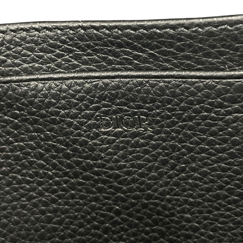 【Christian Dior】クリスチャンディオール CDアイコン 2ESBC119CDI ショルダーバッグ メンズ ポーチ ポシェット ブラック 黒 レザー ウォレット