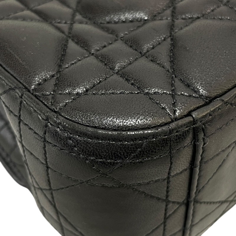 【Christian Dior】クリスチャンディオール レディディオール カナージュ ミスディオール ショルダーバッグ レザー レディース チェーンショルダー ニューロック 黒 ブラック