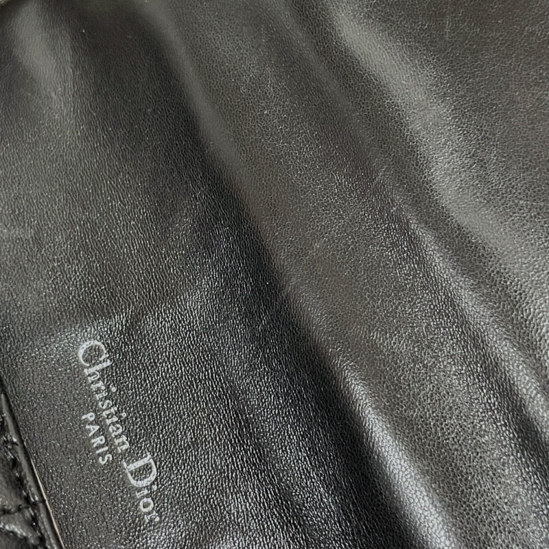 【Christian Dior】クリスチャンディオール レディディオール カナージュ ミスディオール ショルダーバッグ レザー レディース チェーンショルダー ニューロック 黒 ブラック