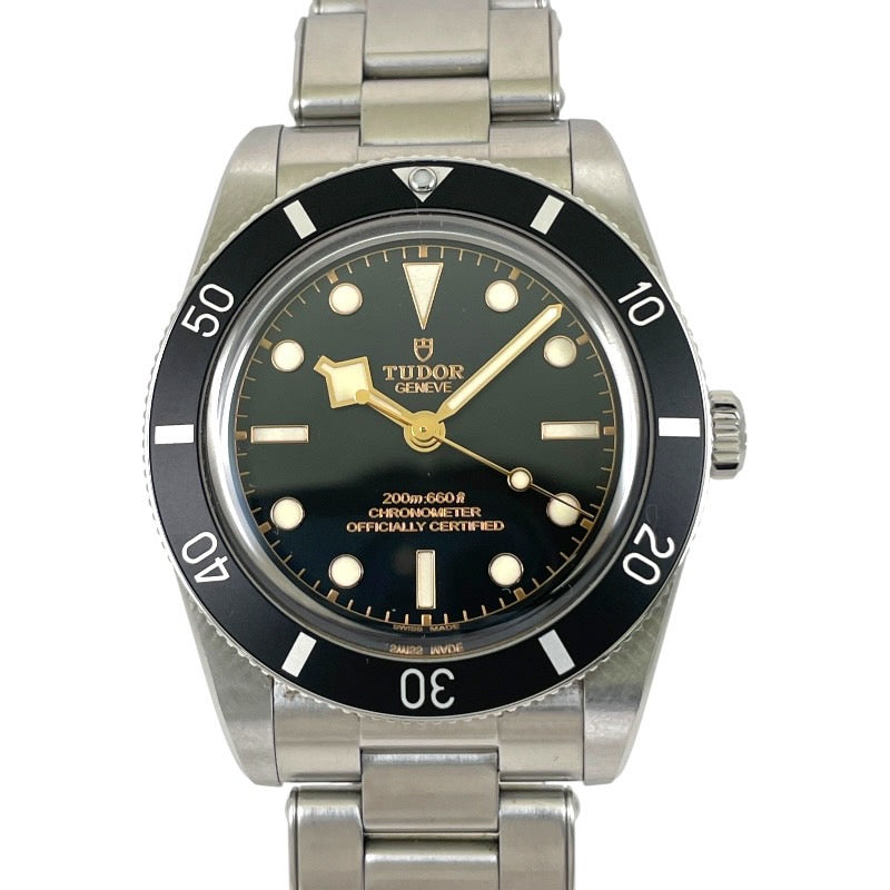 【TUDOR】チューダー チュードル 79000N 腕時計 ステンレススチール メンズ ブラックベイ54 クロノメーター 黒 ブラック 2024年ギャラ ノンデイト
