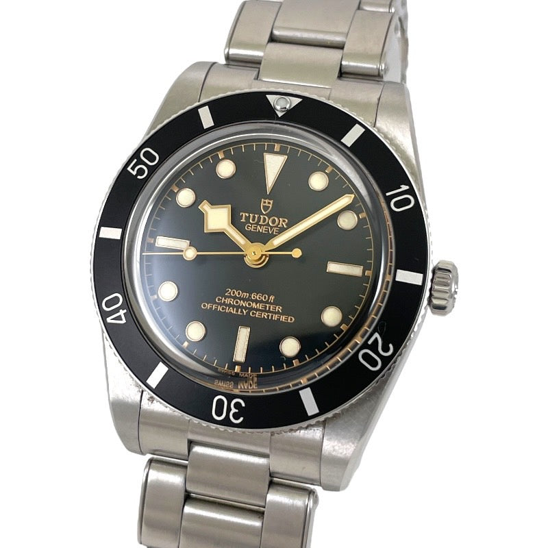 【TUDOR】チューダー チュードル 79000N 腕時計 ステンレススチール メンズ ブラックベイ54 クロノメーター 黒 ブラック 2024年ギャラ ノンデイト