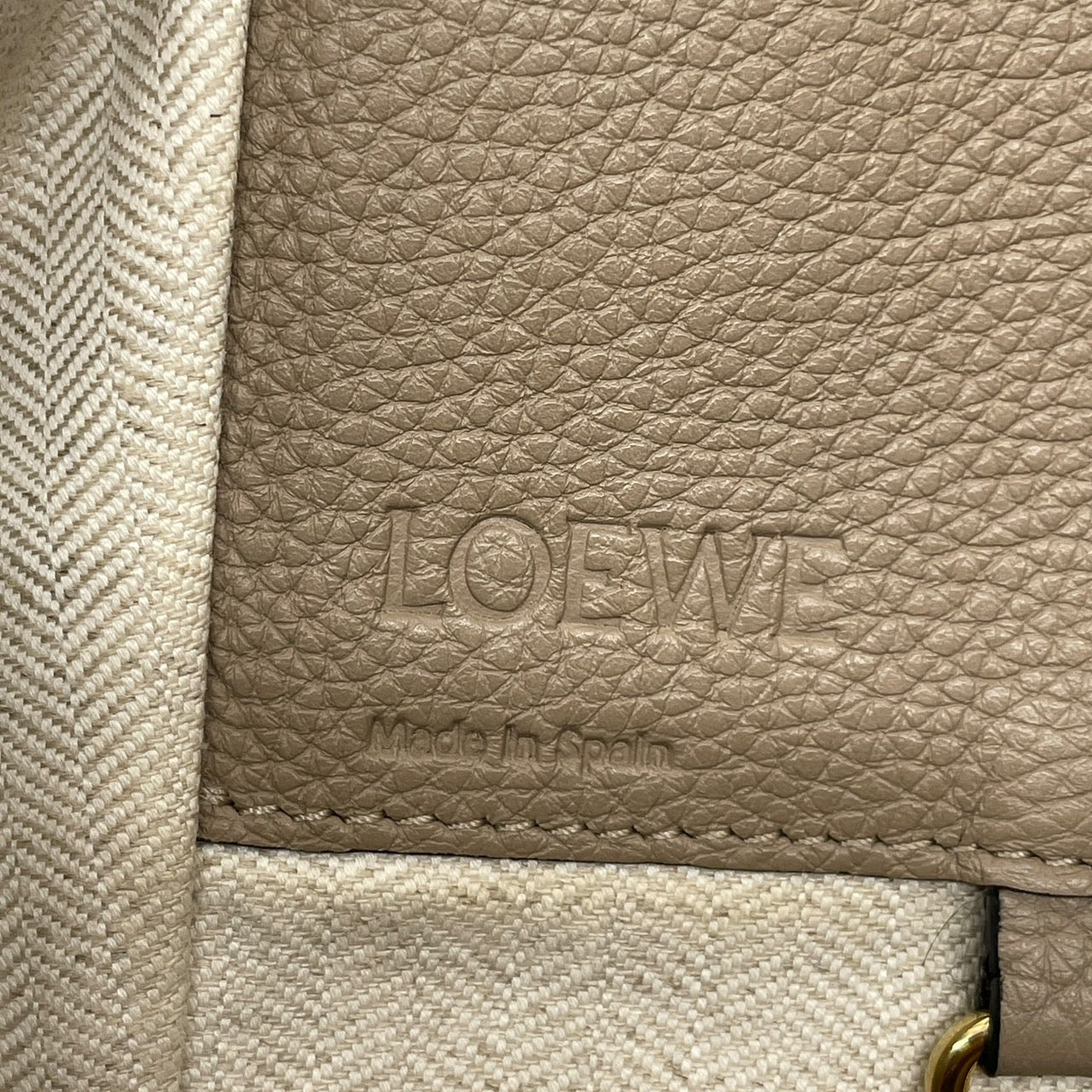 【LOEWE】ロエベ ハンモックスモール 38712KBN60 ショルダーバッグ レディース ハンドバッグ カーフレザー ベージュ 2way