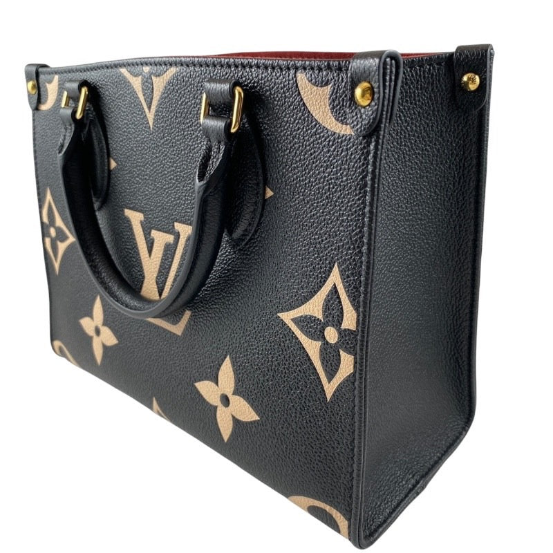 【LOUIS VUITTON】ルイ・ヴィトン オンザゴーPM  M45659  ハンドバッグレディース モノグラム アンプラント バイカラー 2WAY