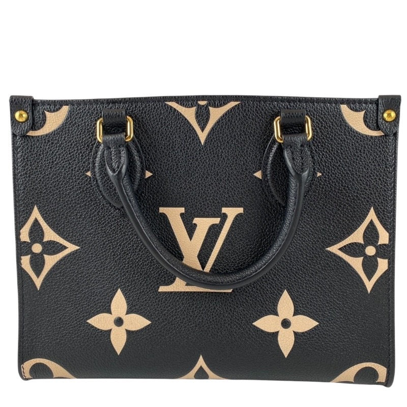 【LOUIS VUITTON】ルイ・ヴィトン オンザゴーPM  M45659  ハンドバッグレディース モノグラム アンプラント バイカラー 2WAY