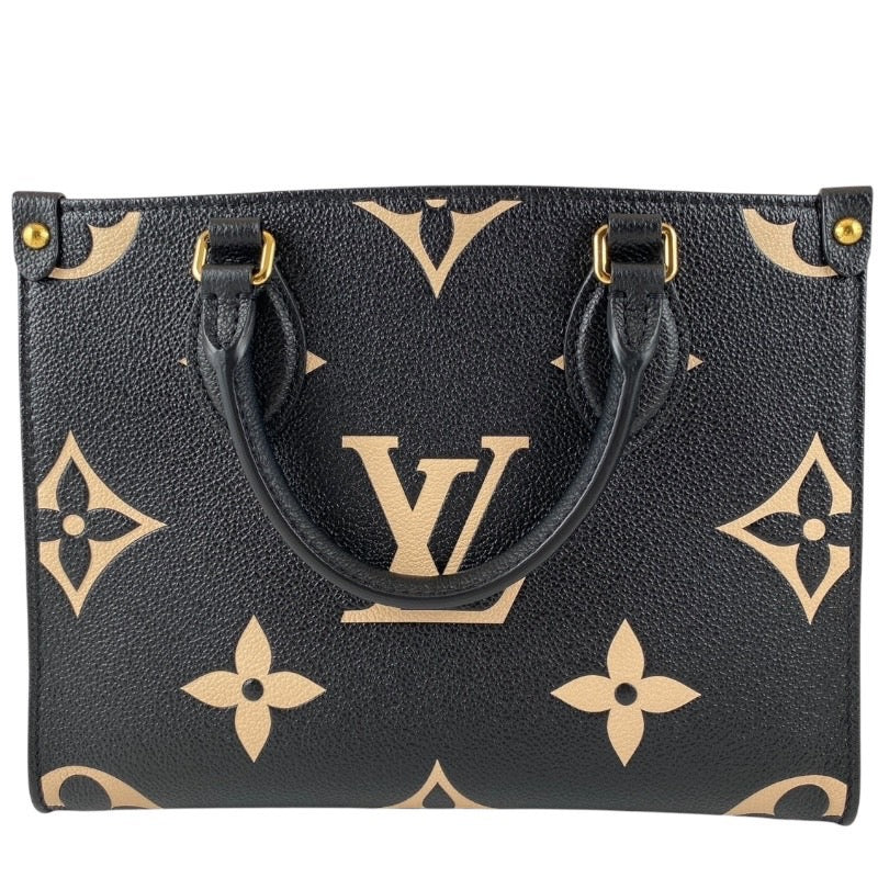 【LOUIS VUITTON】ルイ・ヴィトン オンザゴーPM  M45659  ハンドバッグレディース モノグラム アンプラント バイカラー 2WAY