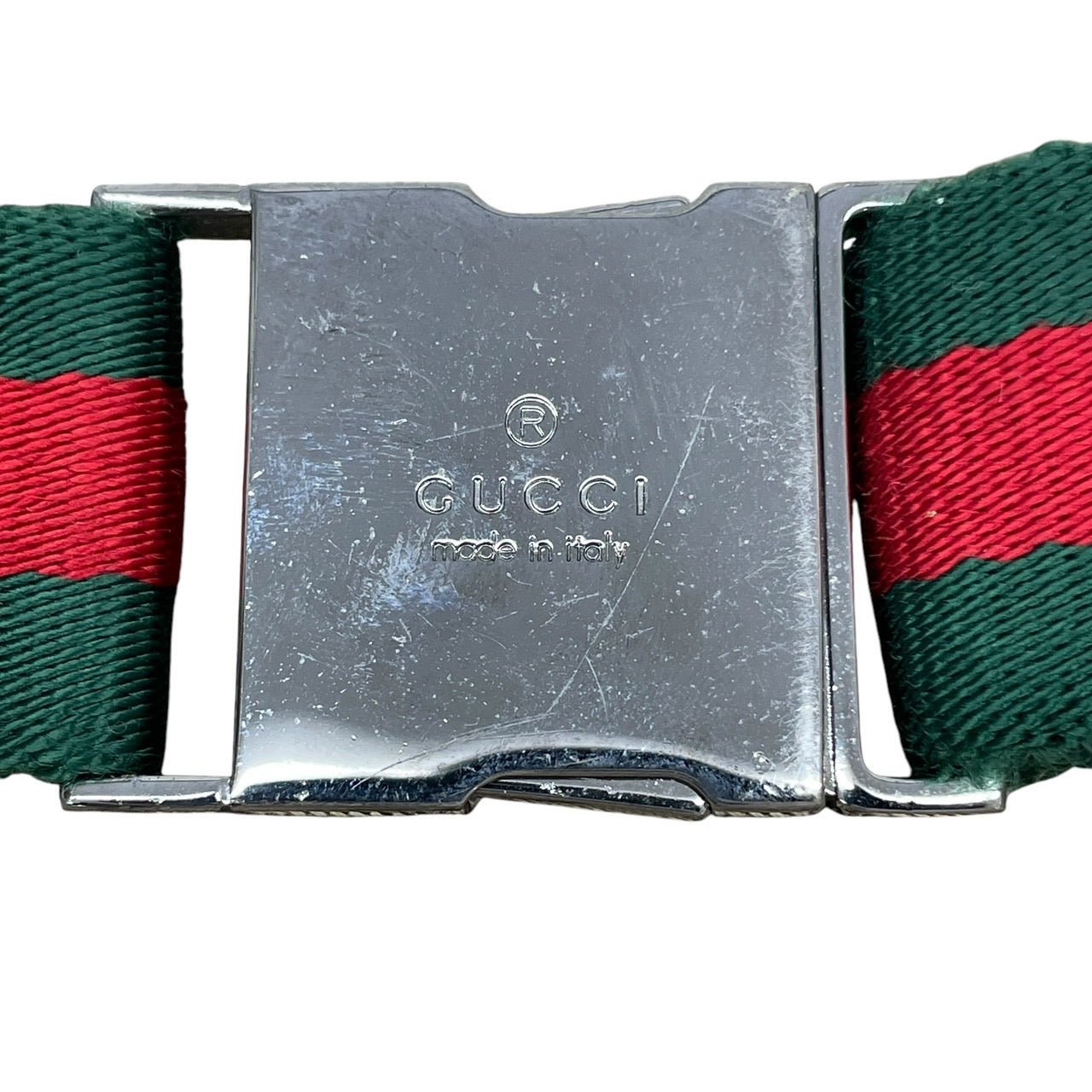 【GUCCI】グッチ GGキャンバス 28566 ウエストバッグメンズ ウエストポーチ ボディバッグ ショルダーバッグ シェリーライン ベージュ こげ茶 レザー