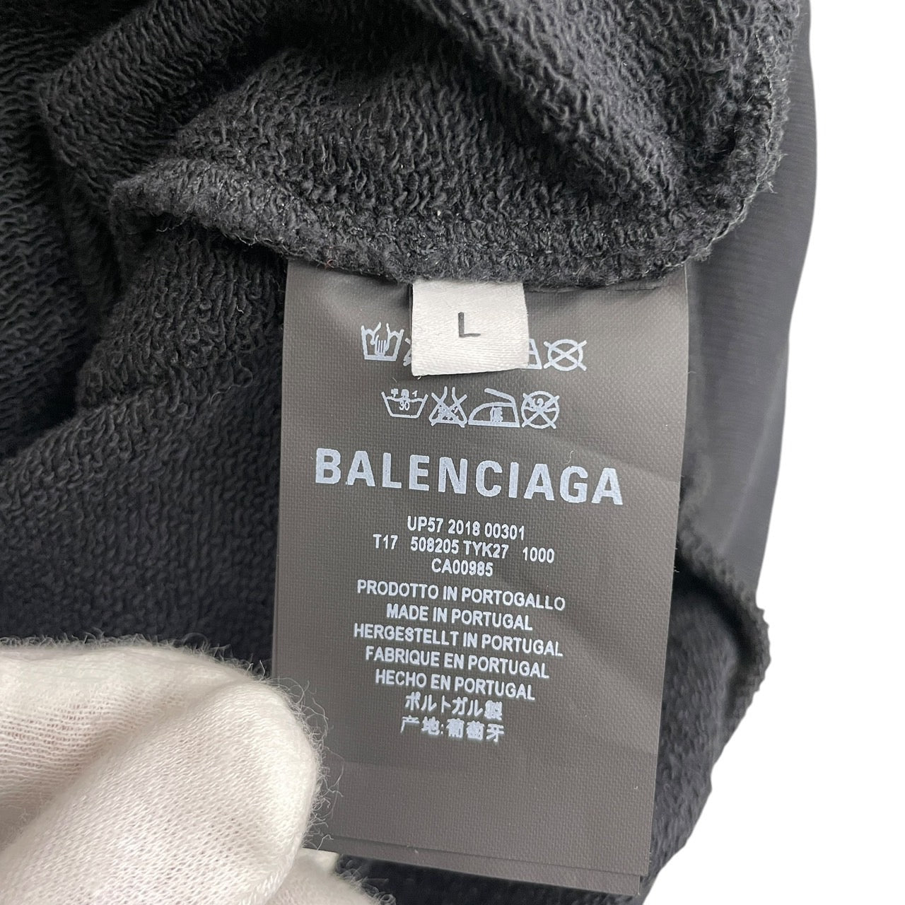 2024 お歳暮【公式】 - 人気ブランド BALENCIAGA】バレンシアガ 黒 オーバーサイズ フード ブラック トップス