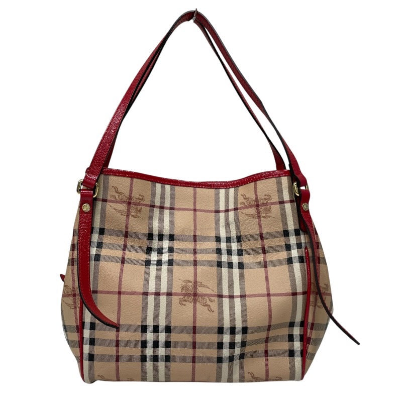 【BURBERRY】バーバリー シャドーホース 3908599 トートバッグレディース チェック ポーチ付き 2WAY