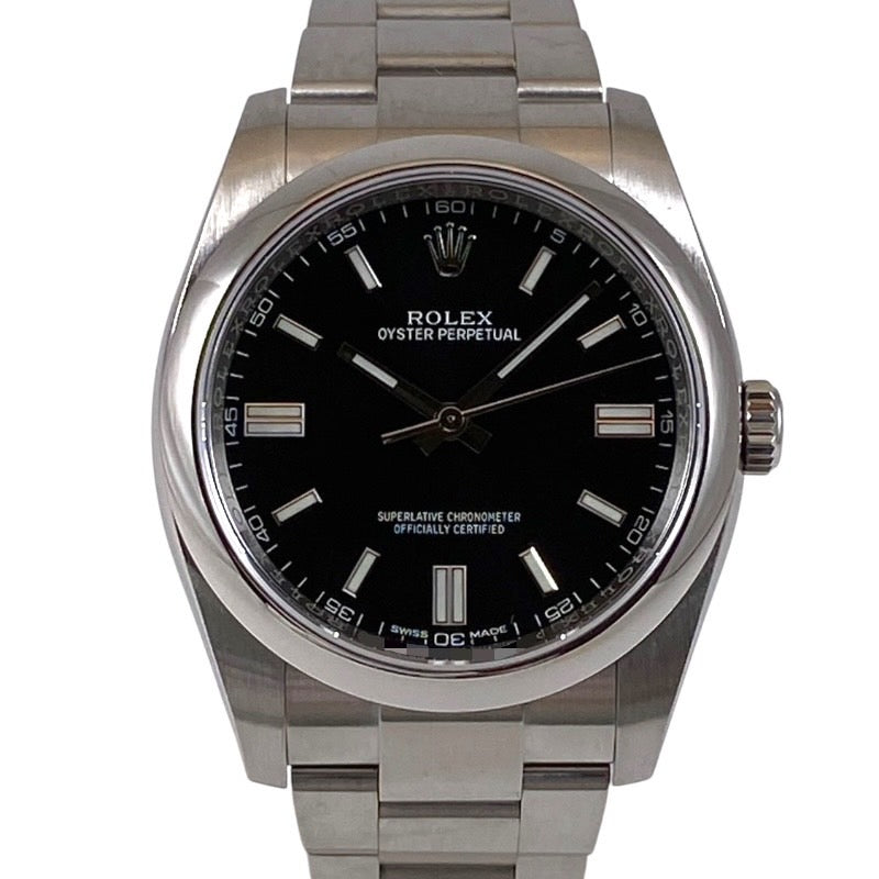 【ROLEX】ロレックス オイスターパーペチュアル36 116000 腕時計 ステンレススチール メンズ 黒文字盤 ブラック