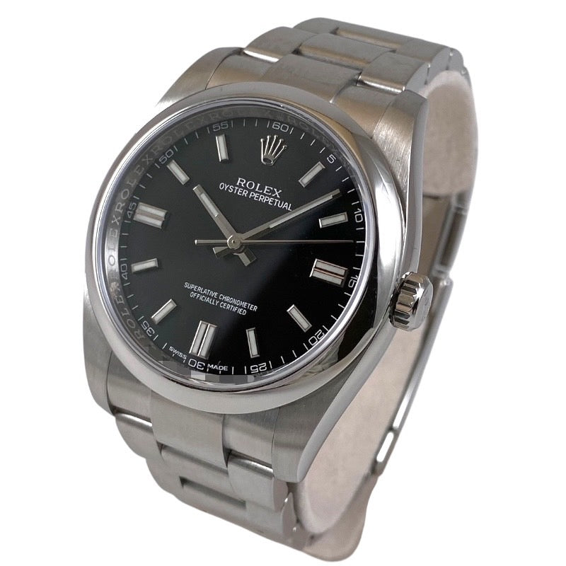 【ROLEX】ロレックス オイスターパーペチュアル36 116000 腕時計 ステンレススチール メンズ 黒文字盤 ブラック