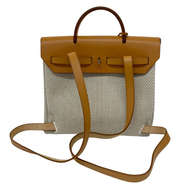 【HERMES】エルメス エールバッグ アドPM リュック・デイパック レディース □G刻印 トワル キャンバス レザー 替えバッグ付