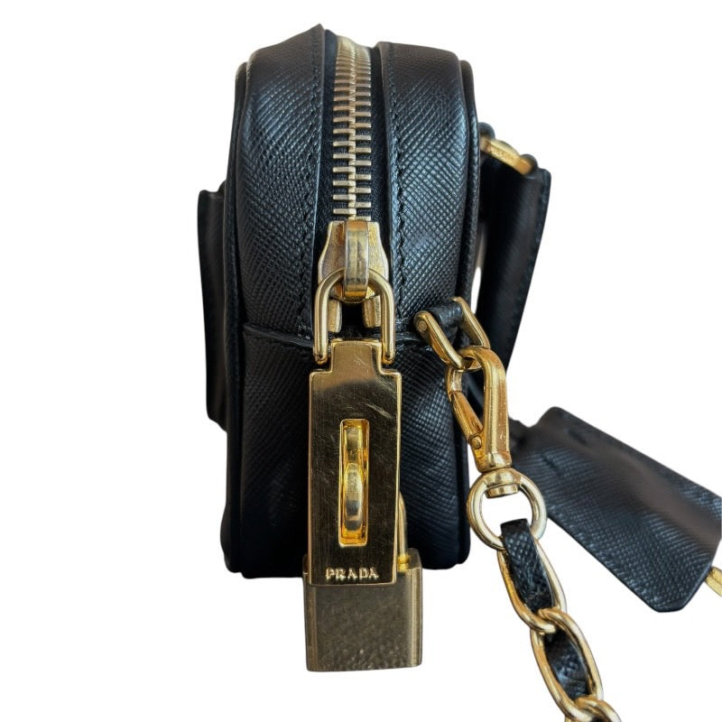 PRADA プラダ サフィアーノ BL0705 チェーンショルダー 2wayミニ