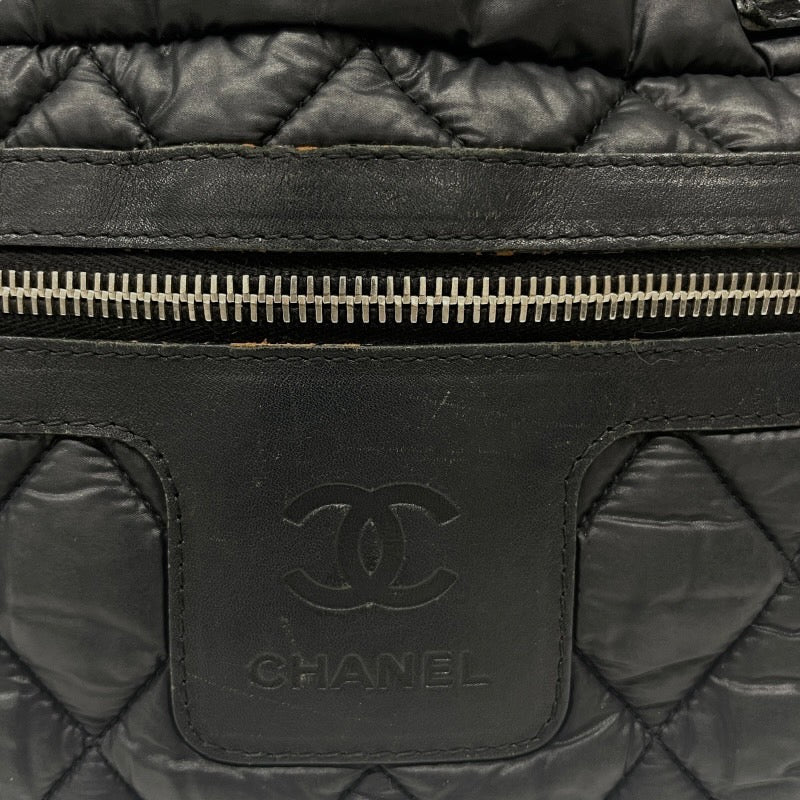 【CHANEL】シャネル コココクーン スモール A48610 トートバッグ ナイロン レディース ハンド 黒 ブラック