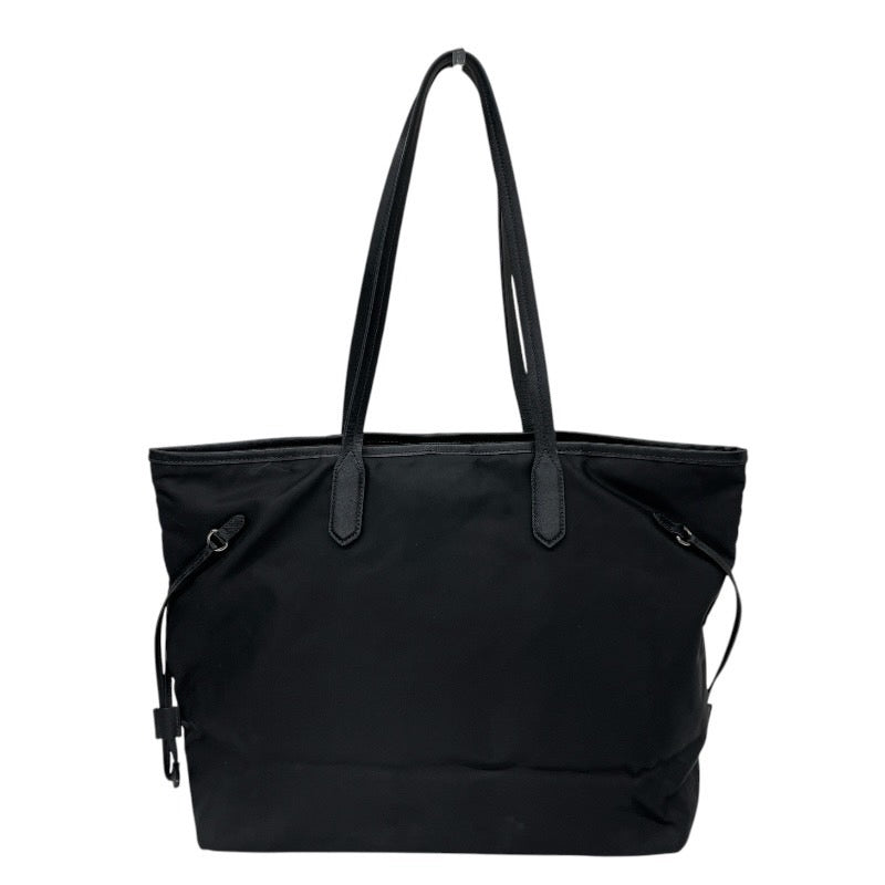 【PRADA】プラダ トートバッグ ナイロン レディース ショルダー レザー ロゴ テスート 黒 ブラック