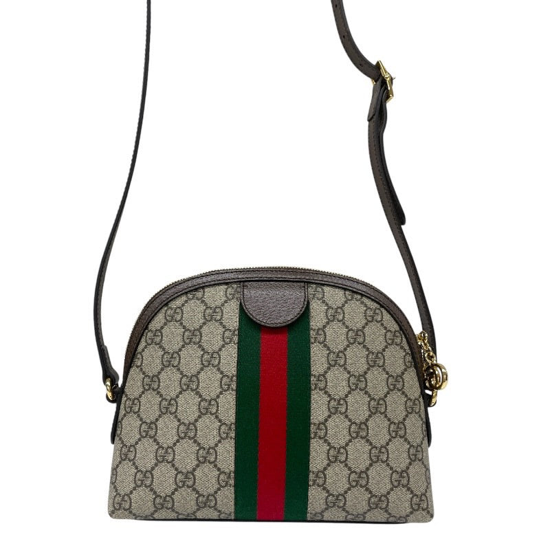 【GUCCI】グッチ オフィディア 499621 ショルダーバッグ レディース シェリーライン GGスプリーム クロスボディ 斜め掛け ベージュ PVC/レザー