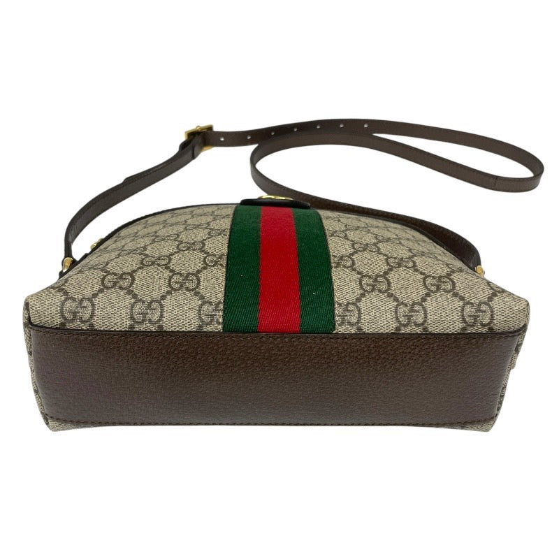 【GUCCI】グッチ オフィディア 499621 ショルダーバッグ レディース シェリーライン GGスプリーム クロスボディ 斜め掛け ベージュ PVC/レザー