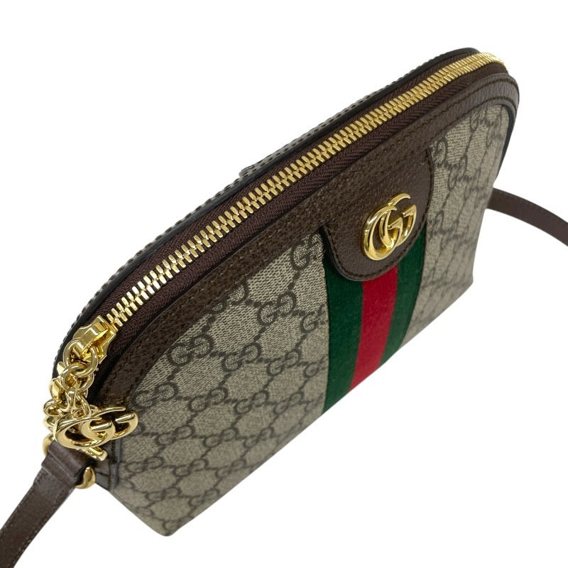 【GUCCI】グッチ オフィディア 499621 ショルダーバッグ レディース シェリーライン GGスプリーム クロスボディ 斜め掛け ベージュ PVC/レザー