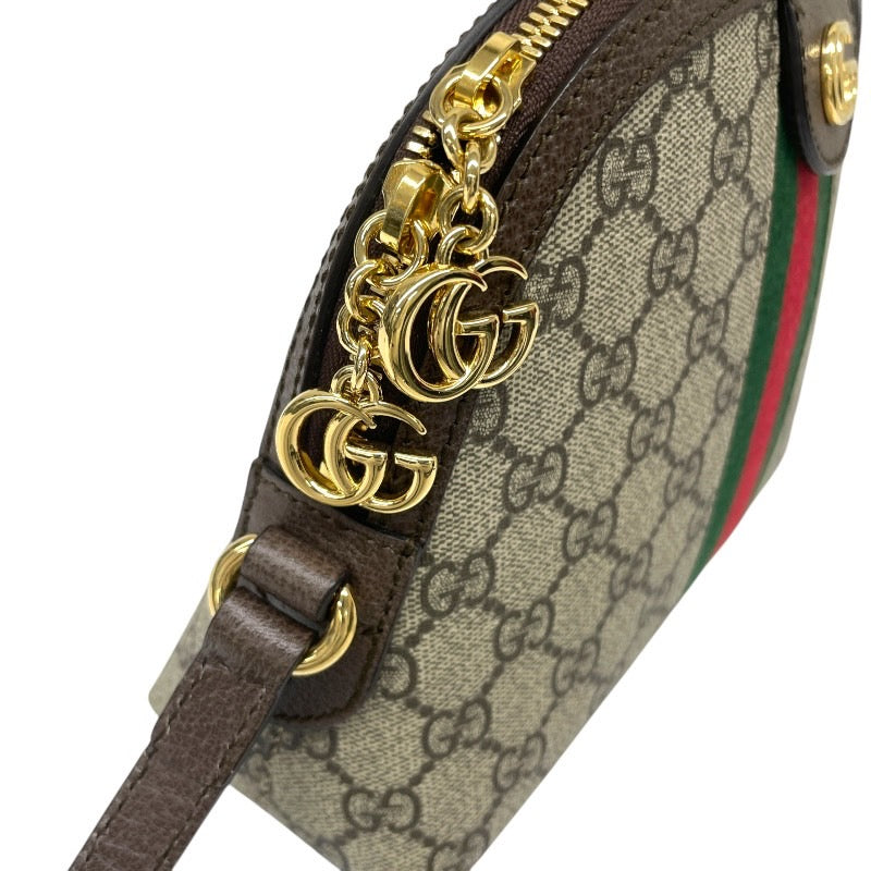 【GUCCI】グッチ オフィディア 499621 ショルダーバッグ レディース シェリーライン GGスプリーム クロスボディ 斜め掛け ベージュ PVC/レザー