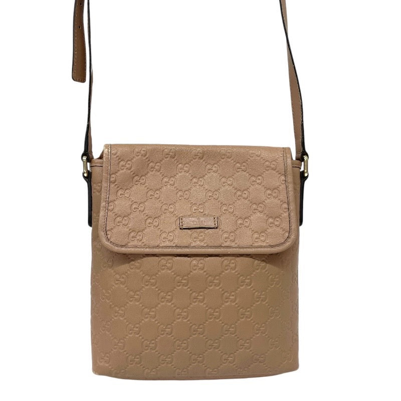 【GUCCI】グッチ グッチシマ 223666 ショルダーバッグ レザー レディース GG ベージュ クロスボディ 斜め掛け