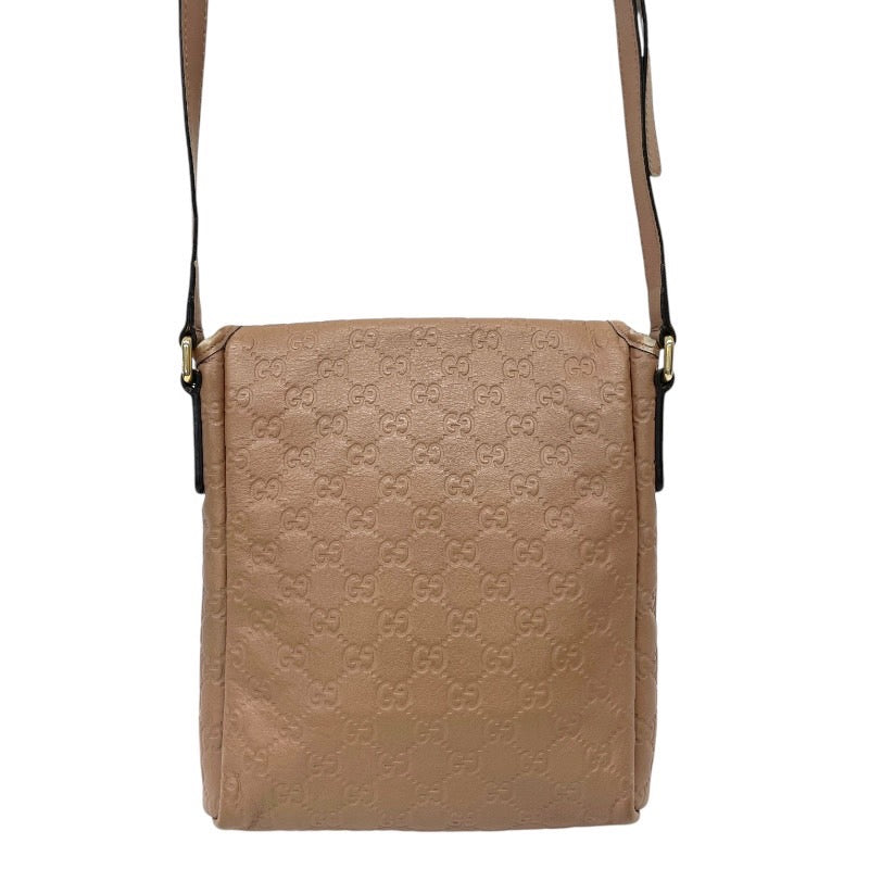 【GUCCI】グッチ グッチシマ 223666 ショルダーバッグ レザー レディース GG ベージュ クロスボディ 斜め掛け