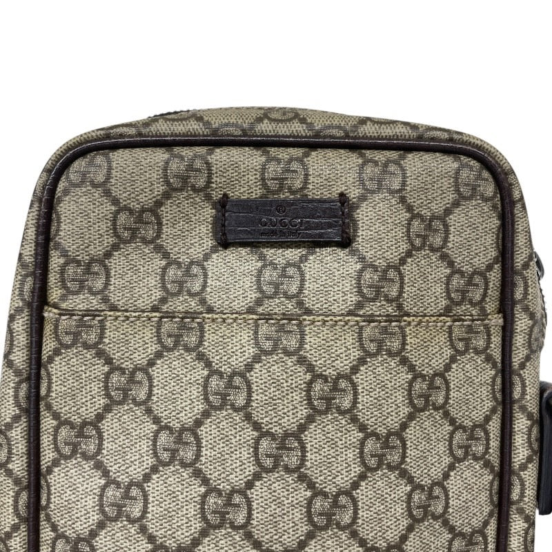 【GUCCI】グッチ GGスプリーム 122754 ショルダーバッグ メンズ ポシェット クロスボディ ベージュ