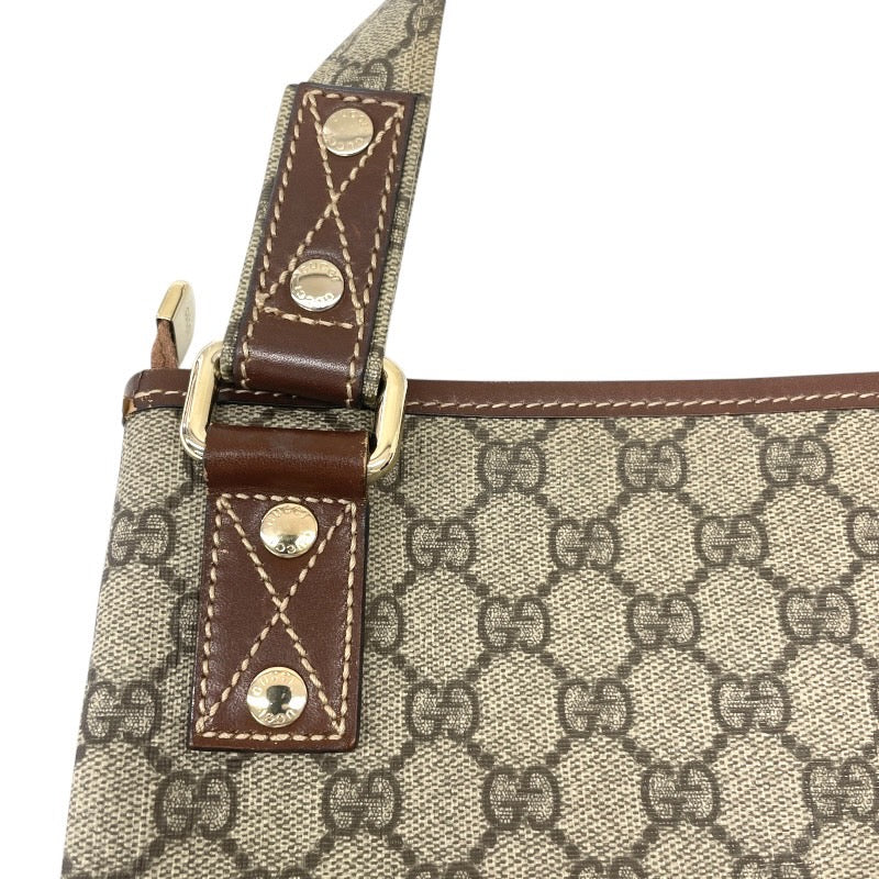 【GUCCI】グッチ GGスプリーム 246412 ショルダーバッグ メンズ クロスボディ 斜め掛け ベージュ シェリーライン