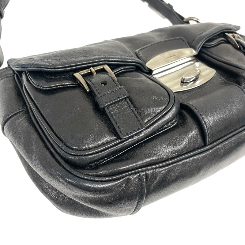 【中古】【PRADA】プラダ ショルダーバッグ BR2668 カーフ レディース