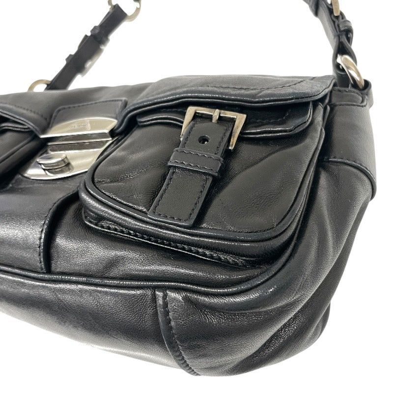 【中古】【PRADA】プラダ ショルダーバッグ BR2668 カーフ レディース