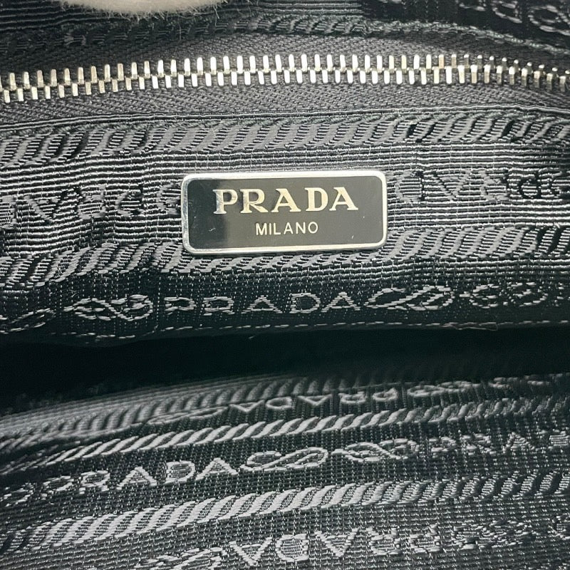 【PRADA】プラダ キルティング チェーン 1BH026 ショルダーバッグ ナイロン レディース ポーチ 2WAY ハンド 黒 ブラック