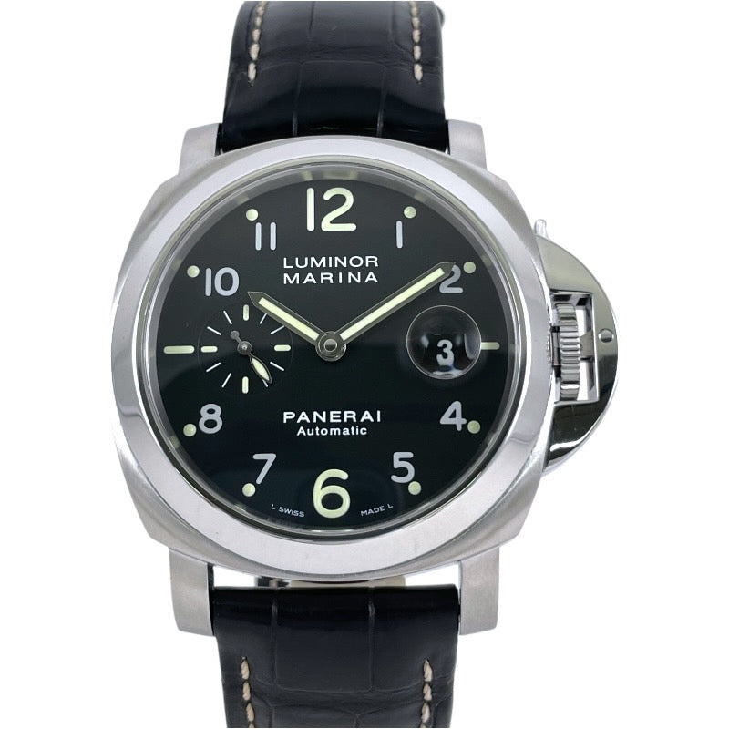 【PANERAI】パネライ ルミノールマリーナ 44mm PAM00164 腕時計 SS/レザー メンズ 自動巻き M番 2010年製