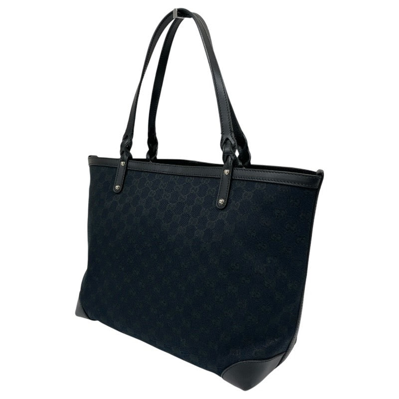 【GUCCI】グッチ ポーチ付 247209 トートバッグ レディース GGキャンバス 黒 ブラック ショルダー