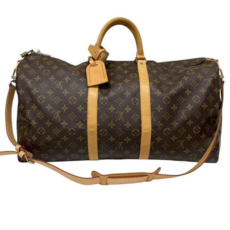 【LOUIS VUITTON】ルイ・ヴィトン キーポル バンドリエール55 M41414 ボストンバッグ メンズ モノグラム 旅行 2WAY ショルダー ハンド レディース