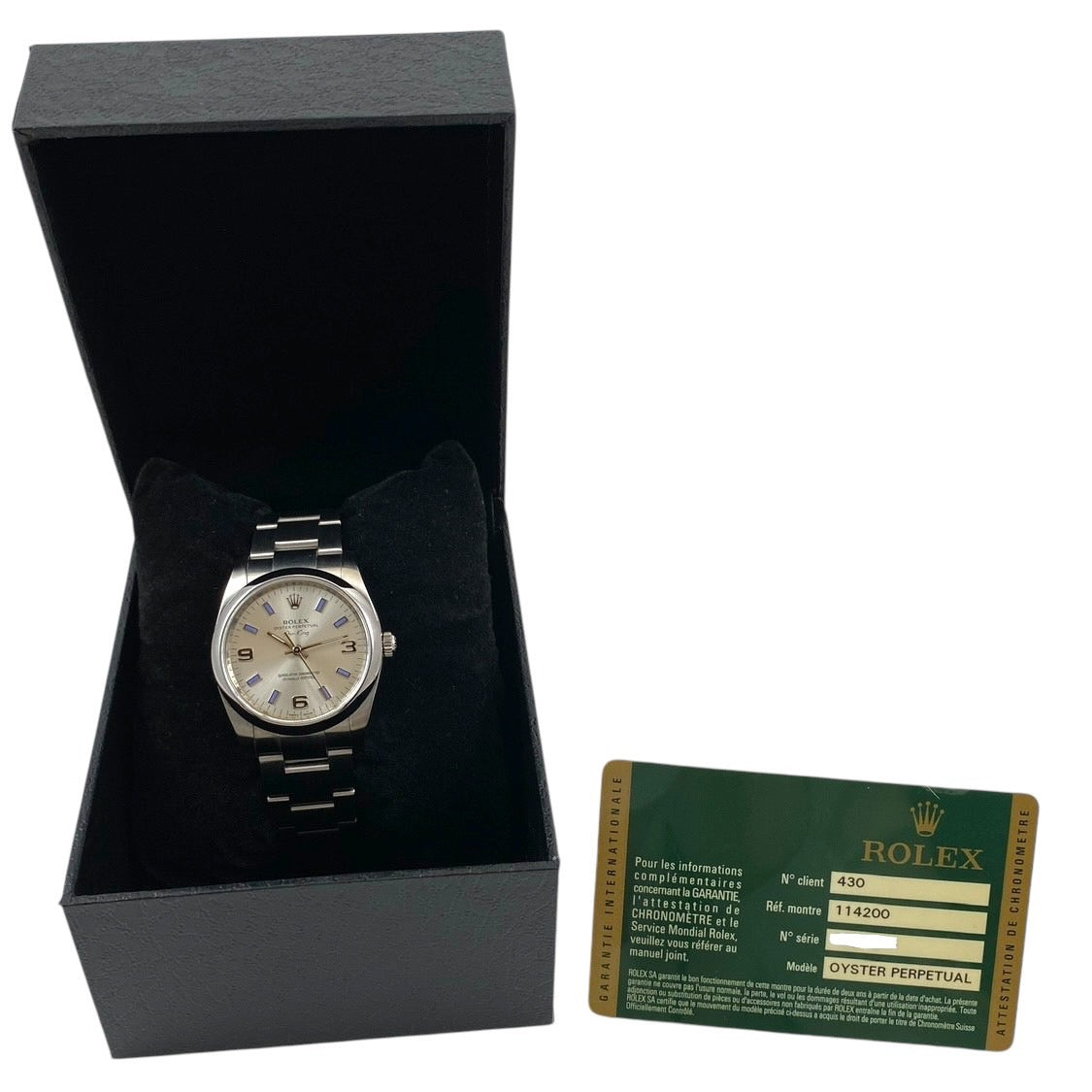 【ROLEX】ロレックス エアキング 34mm 114200 腕時計 ステンレススチール メンズ G番 シルバー369