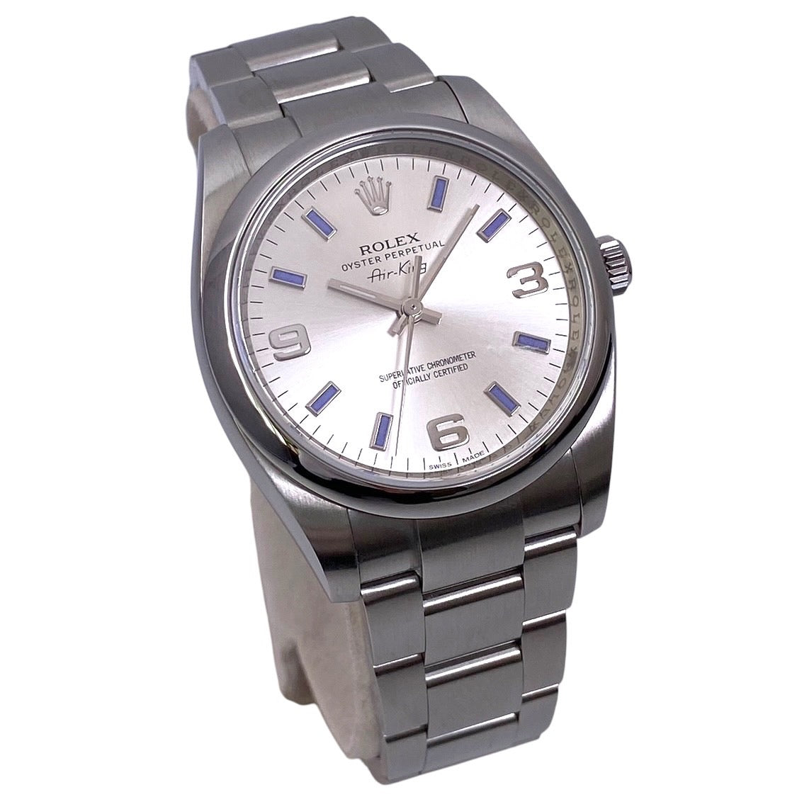 【ROLEX】ロレックス エアキング 34mm 114200 腕時計 ステンレススチール メンズ G番 シルバー369
