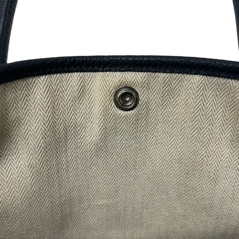 【HERMES】エルメス ガーデンパーティ36 トートバッグ ネゴンダ レディース PM D刻印 2019年製 黒 ブラック