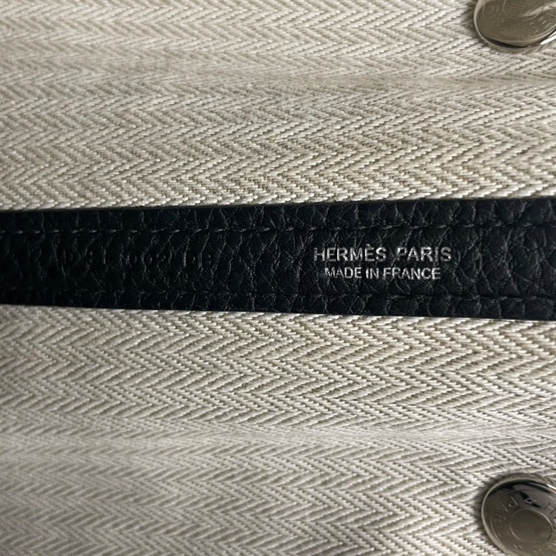 【HERMES】エルメス ガーデンパーティ36 トートバッグ ネゴンダ レディース PM D刻印 2019年製 黒 ブラック