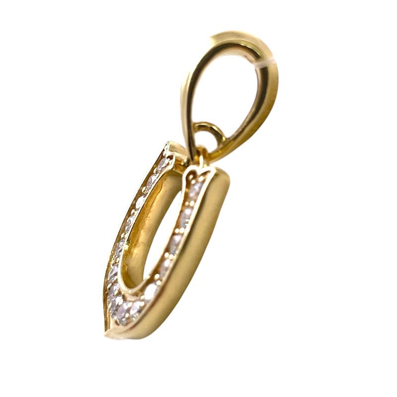 【REGALIA】レガリア ペンダントトップ K18イエローゴールド メンズ ゆきざき ダイヤ0.60ct 馬蹄 ホースシュー