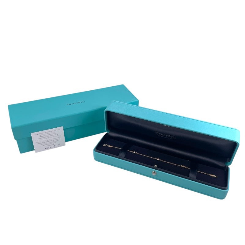 【TIFFANY&Co.】ティファニー バイザヤード ブレスレット K18ピンクゴールド レディース ダイヤモンド 3P 750
