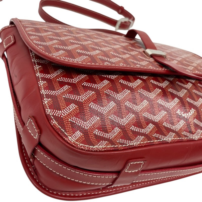 【GOYARD】ゴヤール ベルヴェデーレMM ショルダーバッグ レザー レディース メッセンジャー 赤 メンズ