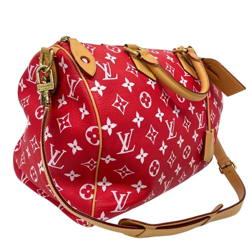 【LOUIS VUITTON】ルイ・ヴィトン スピーディ P9 バンドリエール40 M24420 ハンドバッグ レザー レディース 赤 2WAY ボストン メンズ モノグラム