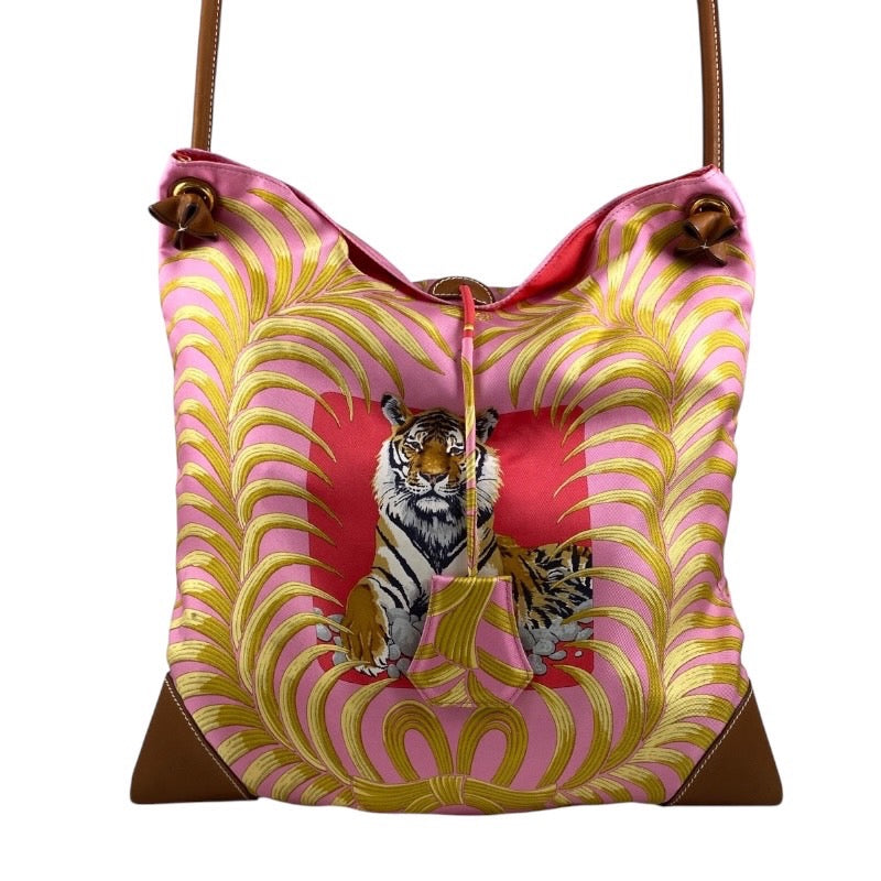 【HERMES】エルメス シルキーシティ ショルダーバッグ レディース トラ □N刻印