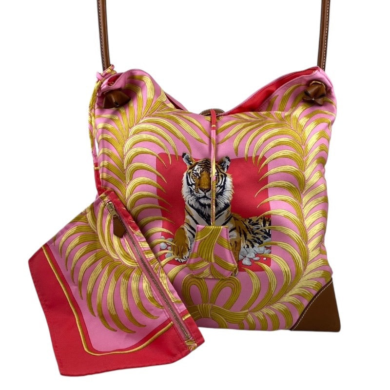 【HERMES】エルメス シルキーシティ ショルダーバッグ レディース トラ □N刻印